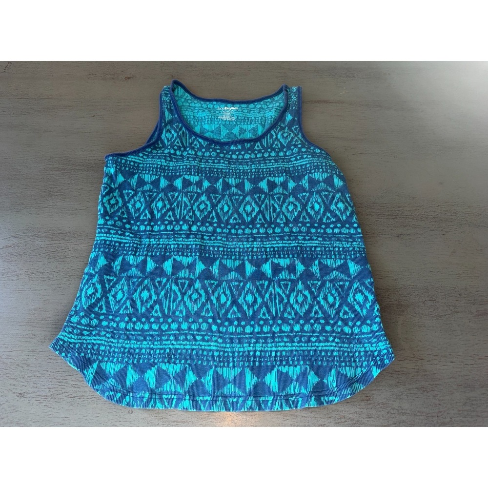 blue ribbed LANE BRYANT RELXED FIT tank top  plus size shirt size 18 /20